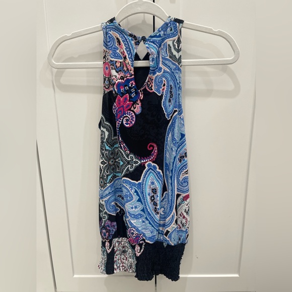 INC Cross Front Top Beautiful Pattern Size S - Picture 4 of 4